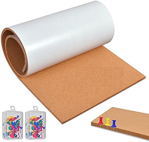Okydoky Self-Adhesive Cork Borad Roll, 3mm Thick Cork Boards for Walls, 40 * 50cm Cork Board Roll for Office, Home, School(3mm-40 * 50cm,UK)