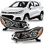 ACANII - For 2017-2022 Chevy TRAX Factory OE Non-Projector Type Headlights Headlamps Pair Set Replacement Left+Right