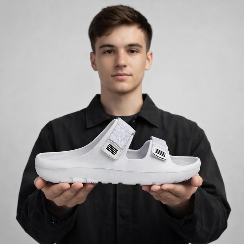 Image of HotStyle Men Sandals Comfortable and Lightweight Dark Grey