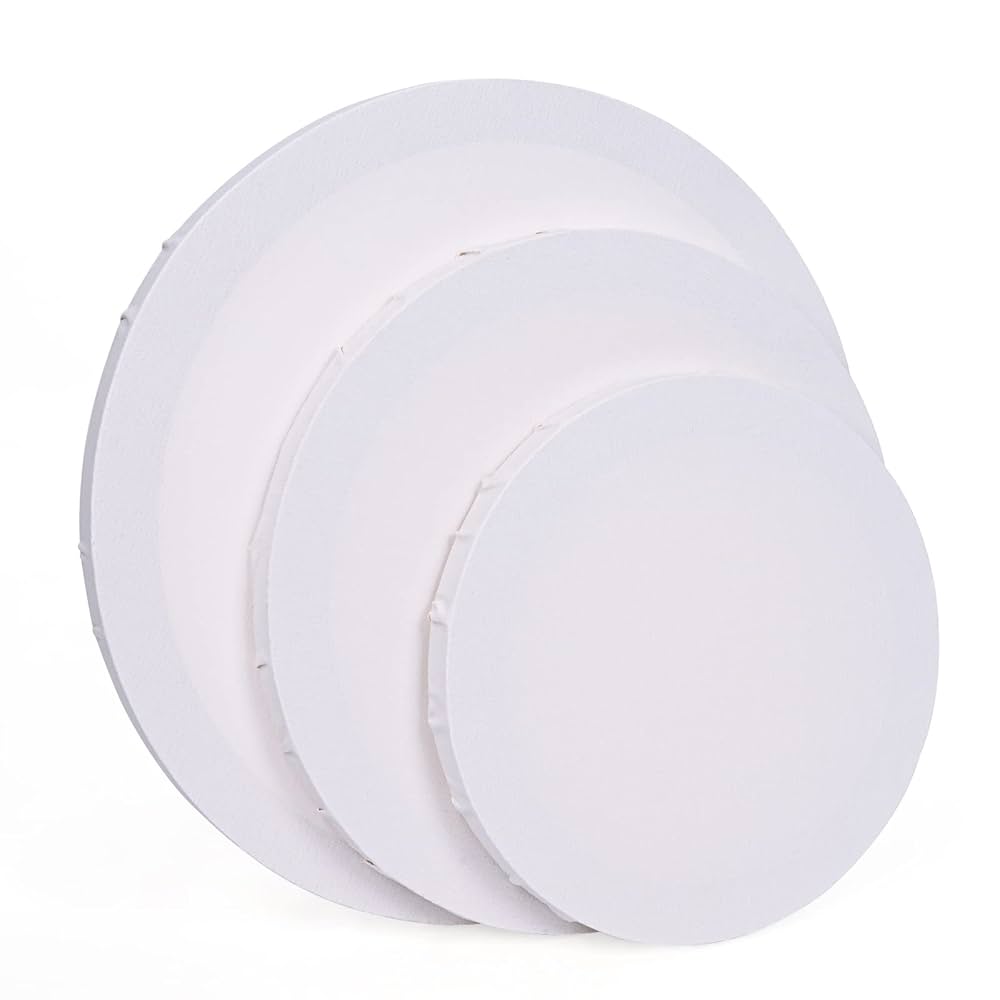 キャンバス キャンバスボード 丸 画材セット[30cm×3枚] Amazon.co.jp: UHAPEER キャンバス 丸 画材セット【30cm、25cm