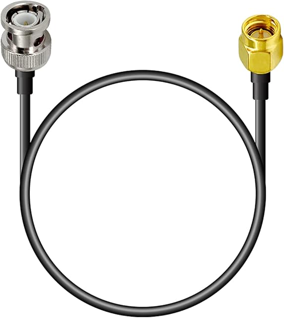 Vecys SMA Male to BNC Female RF Coaxial Cable RG316 30cm/12in for walkie talkie ham radio antennas PC LAN USB Raspberry Pi TYT Icom
