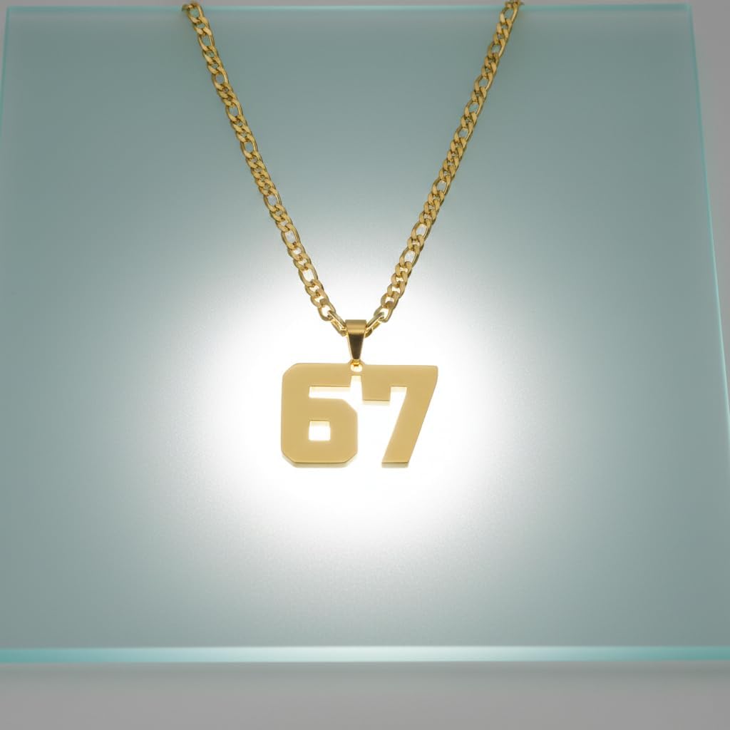 Acun 67 Pendant Necklace for Men & Women Meme Jewelry Hip Hop Streetwear & Football Chain - Image 7