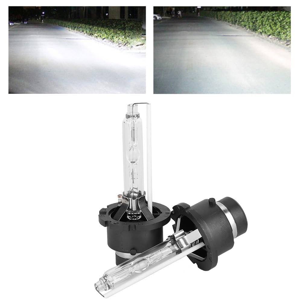 Qiilu 2 szt. D2S 6000K 35W Samochód Zamiennik Safe Bright Xenon Reflektor Żarówka
