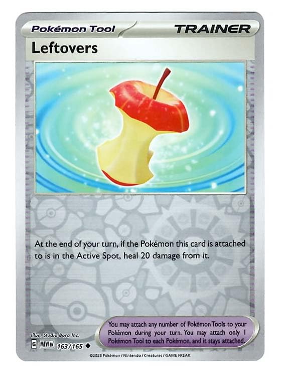 Pokemon - Leftovers 163/165 - Pokemon 151 - Reverse Foil - Single