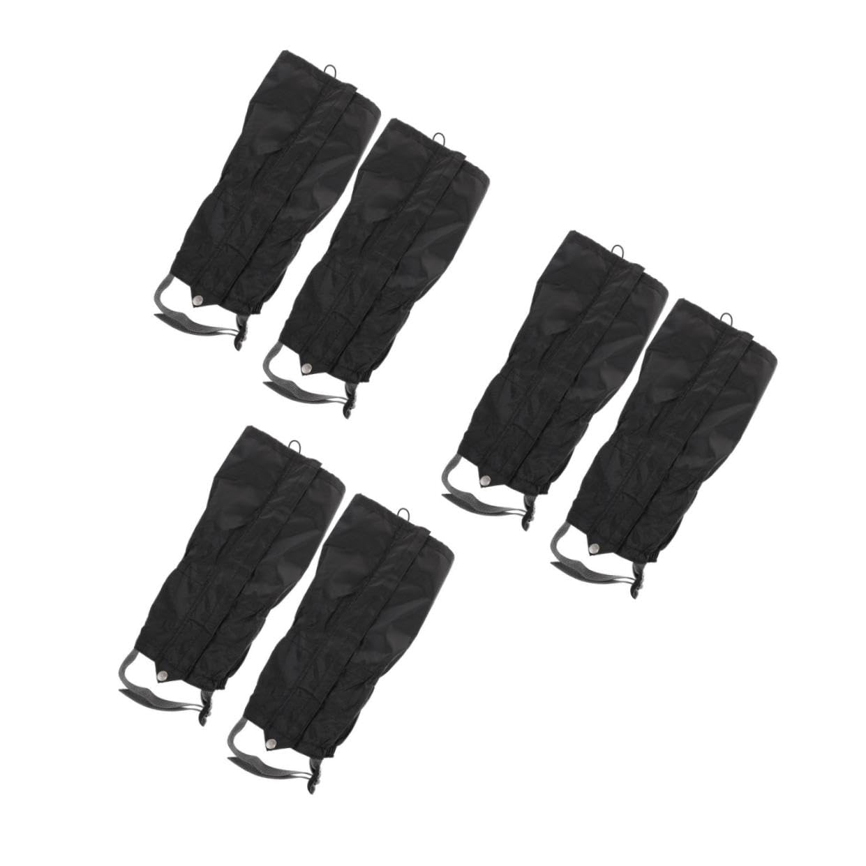 BESPORTBLE Leggings da Neve Sci Ski Ghette Impermeabili Vello Guanti da Neve Maniche Protettive per Le Gambe Maniche delle Gambe Resistenti all'Acqua Panno Oxford Black
