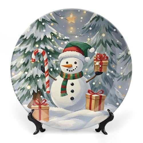 Plato decorativo de porcelana Bone China 8 pulgadas