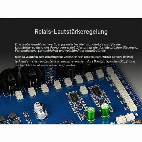 Topping Pre90 Vorverstärker & Ext90 Eingang Extender Hi-Res Audio NFCA Module 2RCA 4XLR Kombination (Schwarz, Pre90)