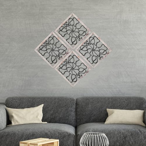 Decoración Mural Marco Cuadrado Adhesivo Autoadhesivo Calcomanía Ligera Impresión UV 4