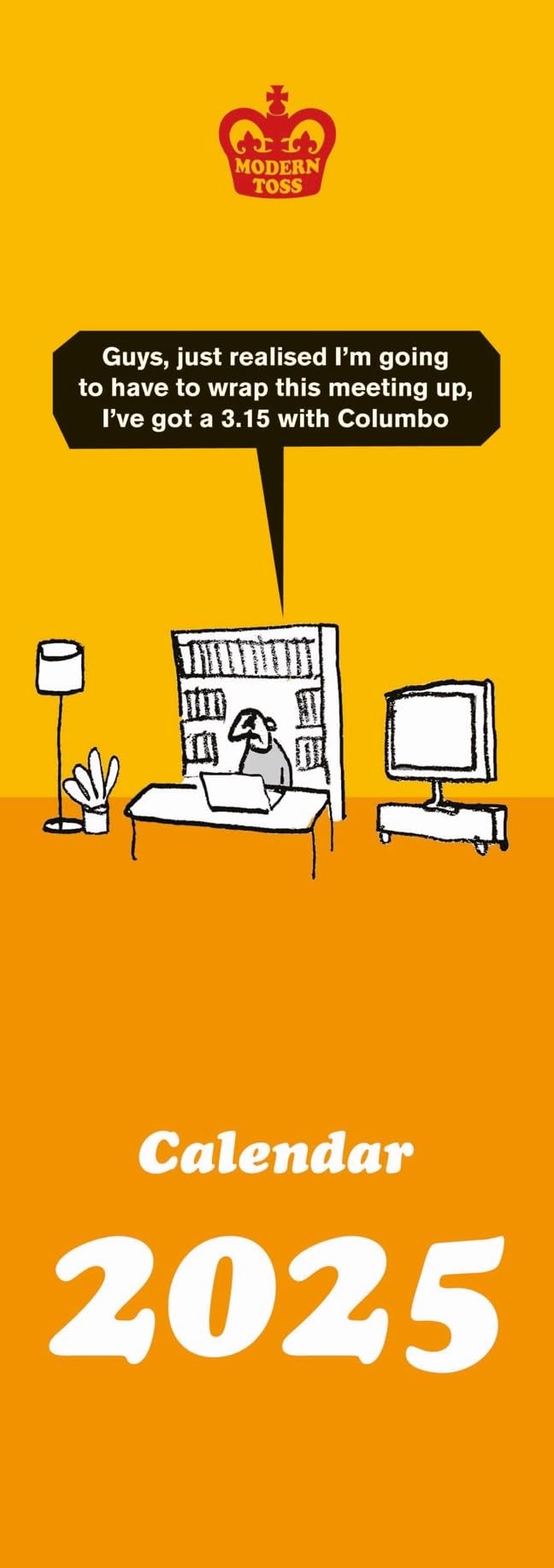 2025 Modern Toss Slim Wall Calendar
