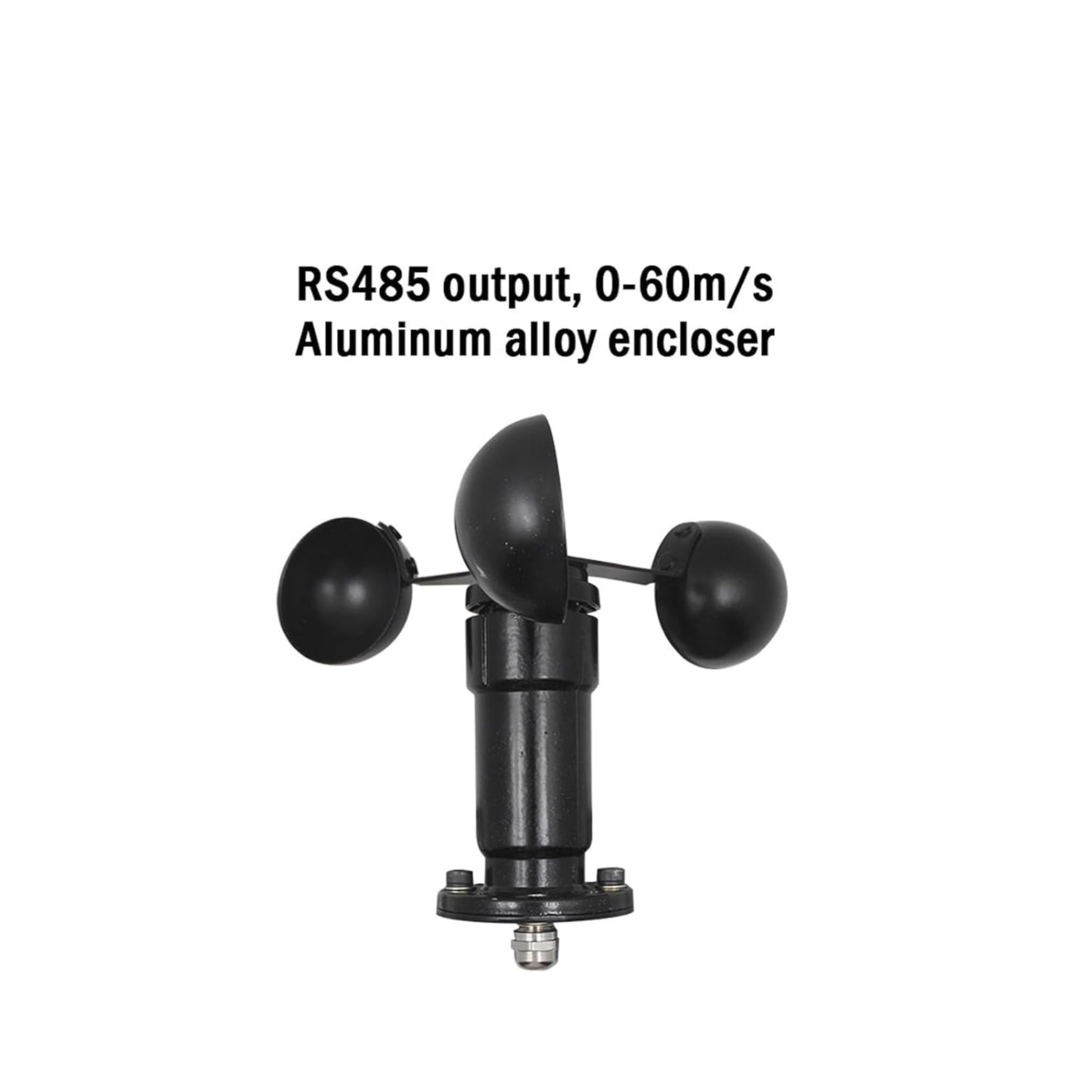 0-30m/s Aluminum Alloy Wind Speed Sensor 4-20MA 0-5V 0-10V RS485 Output Wind Speed Transmitter Anemometer for Industry(Cwt-sws-a-rs485,RS485)