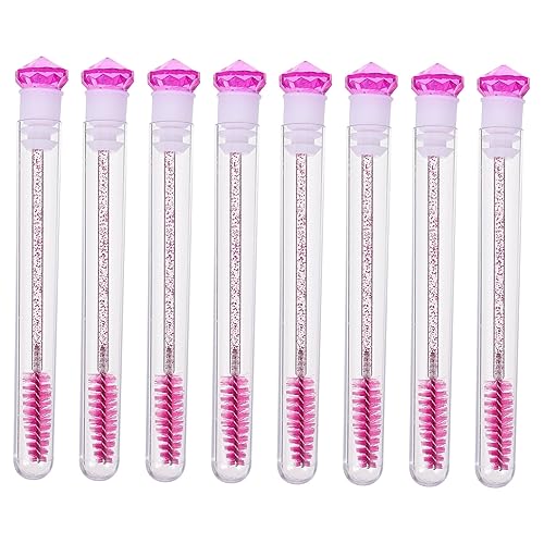 Beatifufu Eyelash Brush Set 8pcs Alicator Brush Portable Eyelash Mascara for Home Beauty
