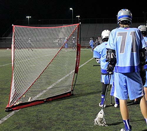 Powernet Portable Lacrosse Goal | Indoor Or Outdoor | 4X4X4 Ft | Quick And Easy 2 Minute Setup No Tools Required | Perfect For Practice Or Scrimmages | Bow Style Frame (4X4) #TOP4