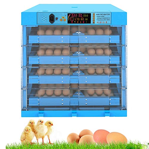 ZFF Egg Incubator Automatic Turning Large Digital Hatching Humidity Temperature Control For Chicken Duck Goose Quails Pigeons Hatcher (256Egg)