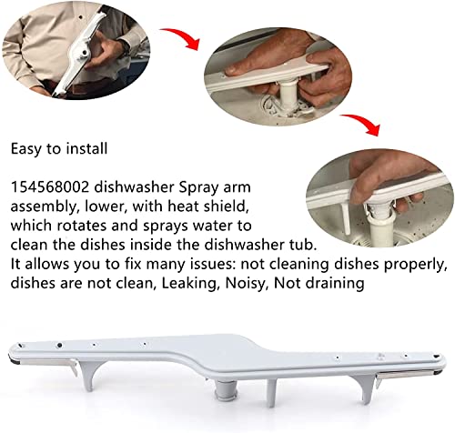 image for UASAM 154568002 Dishwasher Lower Spray Arm for Frigidaire Kenmore Dish