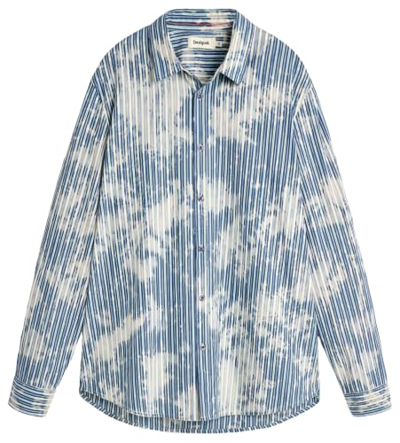 T-shirt Desigual motif tie-dye et rayures haut masculin original