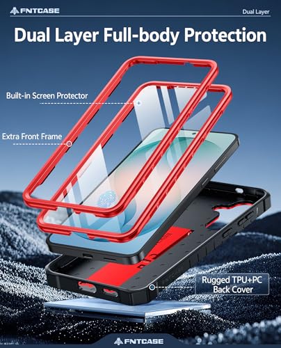 Coque Samsung S26 Plus FNTCASE antichoc avec béquille intégrée et protection d'écran robuste