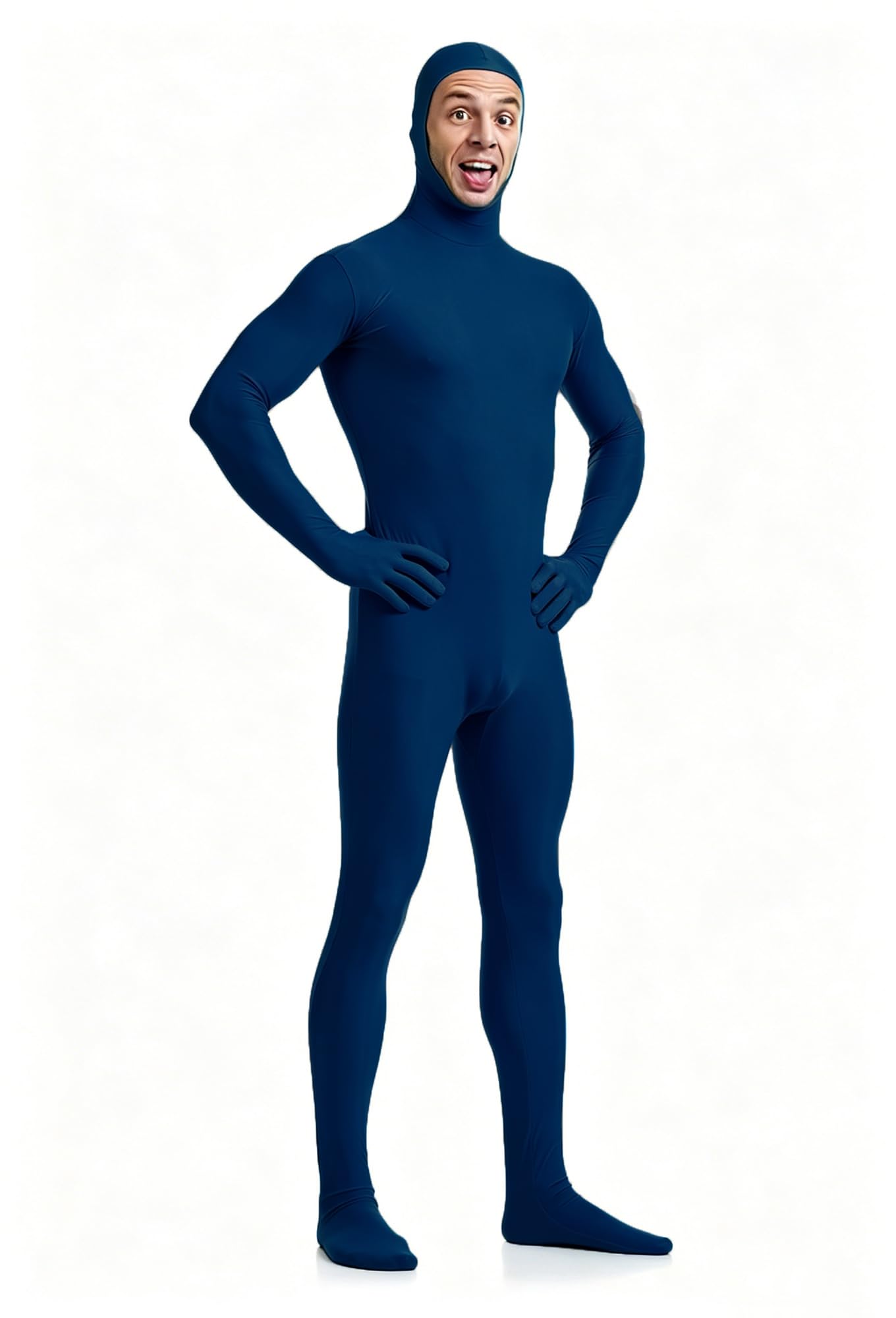 VSVO Spandex Open Face Full Bodysuit Zentai Suit for Adults and Kids