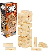 Hasbro Gaming Jenga clássico Jogo de equilíbrio e estratégia com 54 peças, brinquedo para criança...