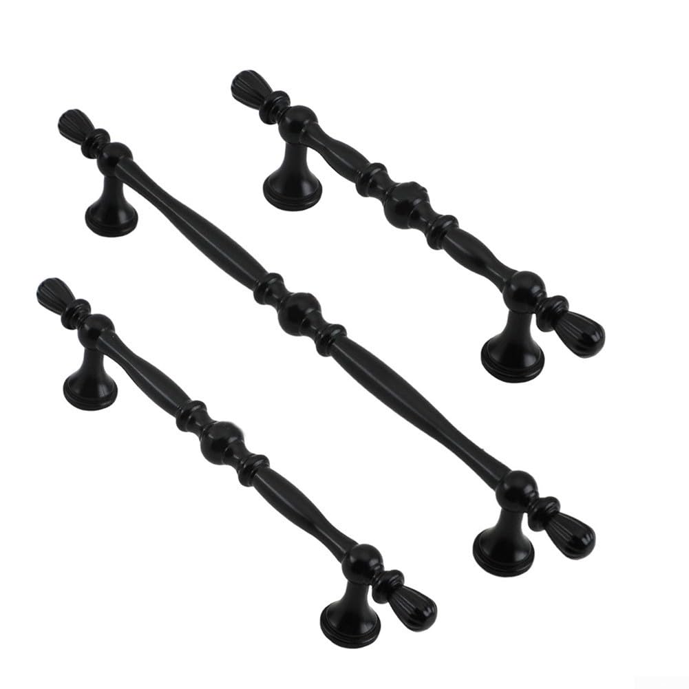 Schubladengriffe 128mm Lochabstand Schwarz Robust(192)