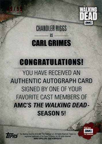 Stampa Autografa Chandler Riggs The Walking Dead Carl Grimes - Display A4 Senza Cornice Per Collezionisti - Foto 11