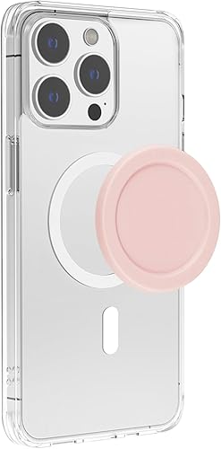 Miniatura 4 de metisinno Base magnética compatible con agarres de teléfono PopSocket y fundas MagSafe para iPhone, color rosa tiza