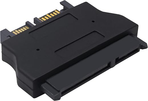 Slimline SATA 13Pin to SATA 22Pin Adapter 7+6 Male to 7+15 Female Converter Connector for Laptop CD/DVD Drive to Desktop 2.5" HDD/SSD