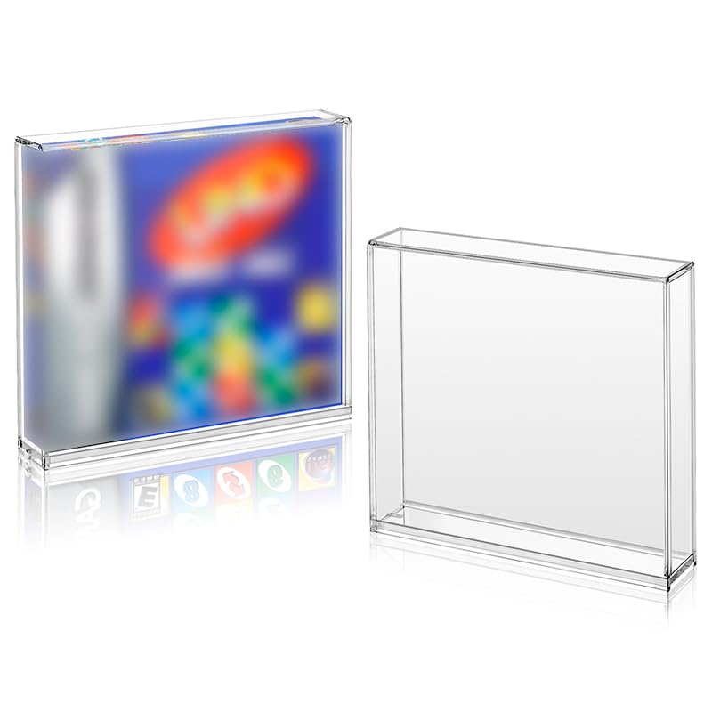 Caja Acrílica Transparente para Juegos GB, GBC y GBA – Protección UV, Cierre Magnético Seguro – Expositor Rígido Premium para Coleccionistas y Gamers [ 1 Unidad ]