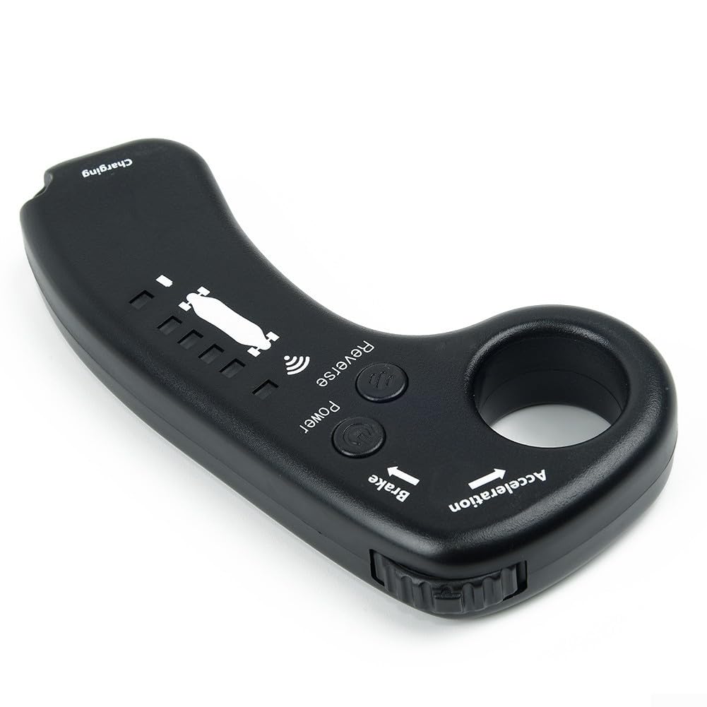 Telecomando elettrico per skateboard a quattro ruote, con indicatore di potenza, design curvo, presa comoda, 4 modalità di velocità, per longboard e sport all'aria aperta