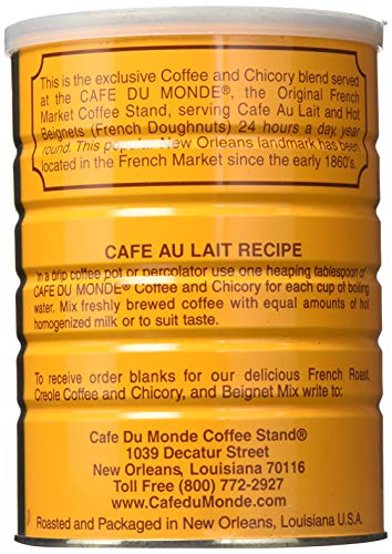 Cafe Du Monde Coffee and Chicory, 15 Ounce Cans, Case of 24