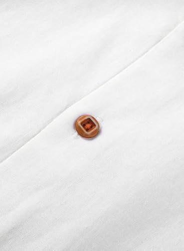 Jmierr Mens Cotton Linen Guayabera Shirts Casual Stylish Button Up Short Sleeve 2023 Summer Beach Shirt Cuban Camp Shirt For Men,Us 48(2Xl),White #TOP7