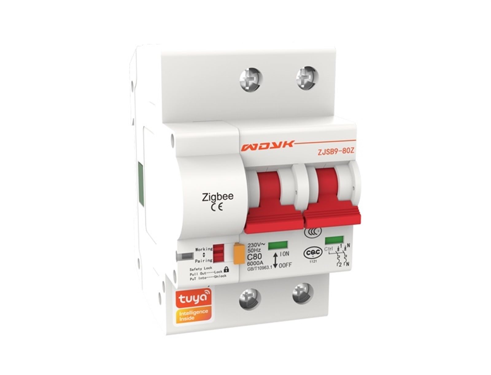 Leotnndq 4 Phase 380V 1P 2P 3P 4P Phase Remote Control Circuit Breaker,Home Din Rail Automatic Switch,Overload Protection(125A)