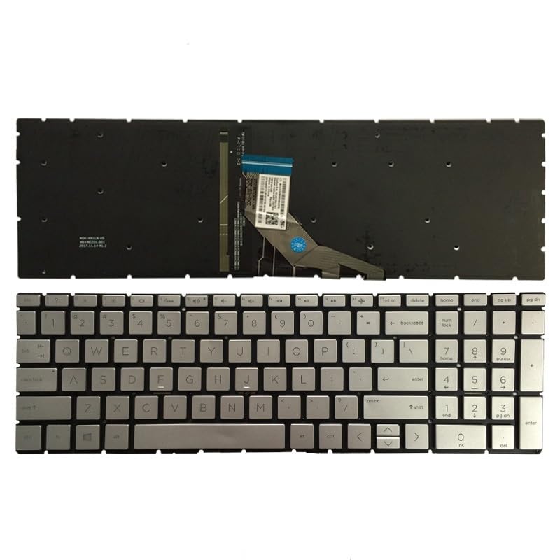 Clavier argenté rétroéclairé américain pour ordinateur portable HP ZBook