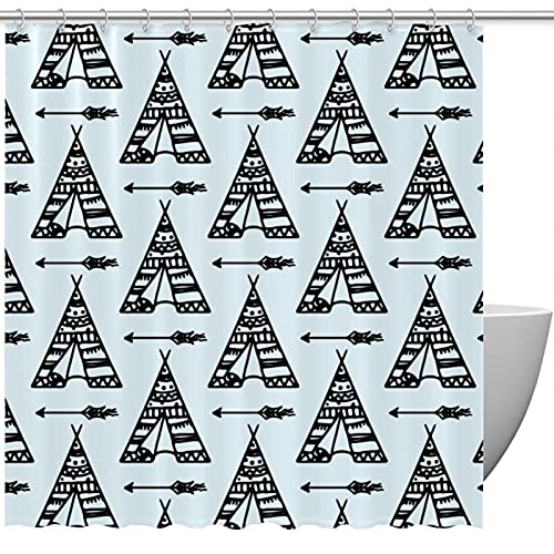 Rideaux de douche Tipi bleu pour transformer votre espace bain - 2
