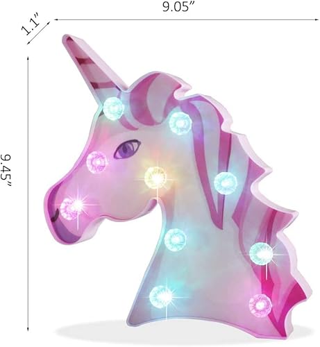 Color Changing Unicorn Led Light With Remote, Decorative Unicorn Night Light, Rgb 16 Colors Marquee Signs Rainbow Unicorn Battery Operated For Boys Girls Bedroom Party Decoration Christmas Gift #TOP5