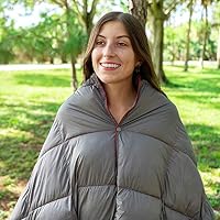 Get Out Gear Doppelt geschwollene Campingdecke – extra bauschig, verstaubar, leicht und warm, ideal für Outdoor, Reisen, Stadion, Festivals, Strand, Hängematte, Wasserabweisende Camping-Steppdecke – Ansicht 6