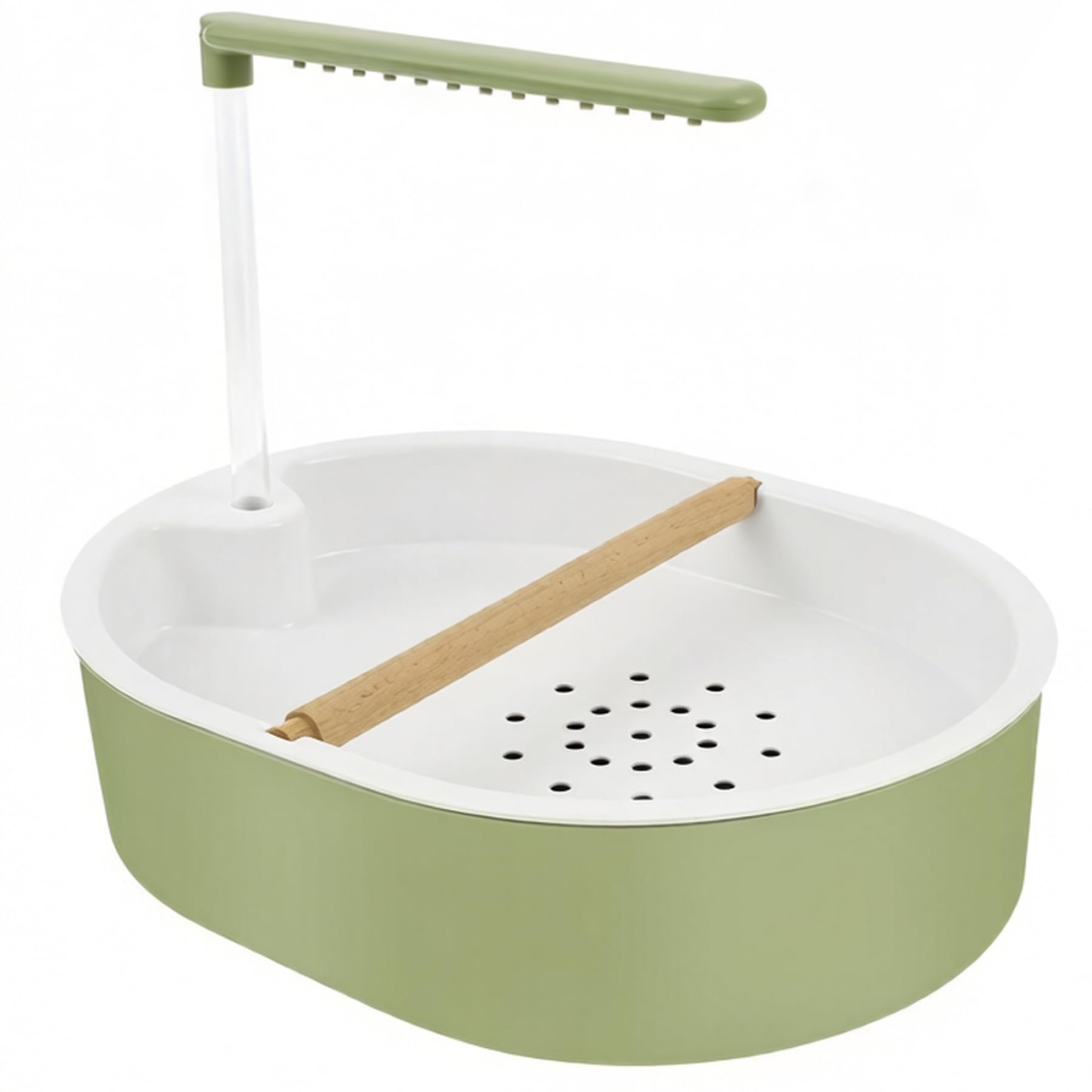 Ducha para loros y agapornis con sistema de flujo de agua ajustable