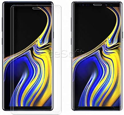 [Galaxy Note 9 Screen Protector] Premium 3D Curved Scratch Resistant Bubble-Free Tempered Glass Screen Protector Film Compatible with Verizon Samsung Galaxy Note 9 SM-N960U Smartphone