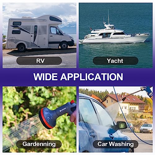 Image of WASSERMANN RV Water Pump 12 Volt DC 3.0GPM 55PSI Replacement For 4008-101-A65 Water Pump Self Priming Diaphragm Pump with Pressure Switch for RV Kitchen Bathroom Marine Yacht Garden Camper Water Pumps