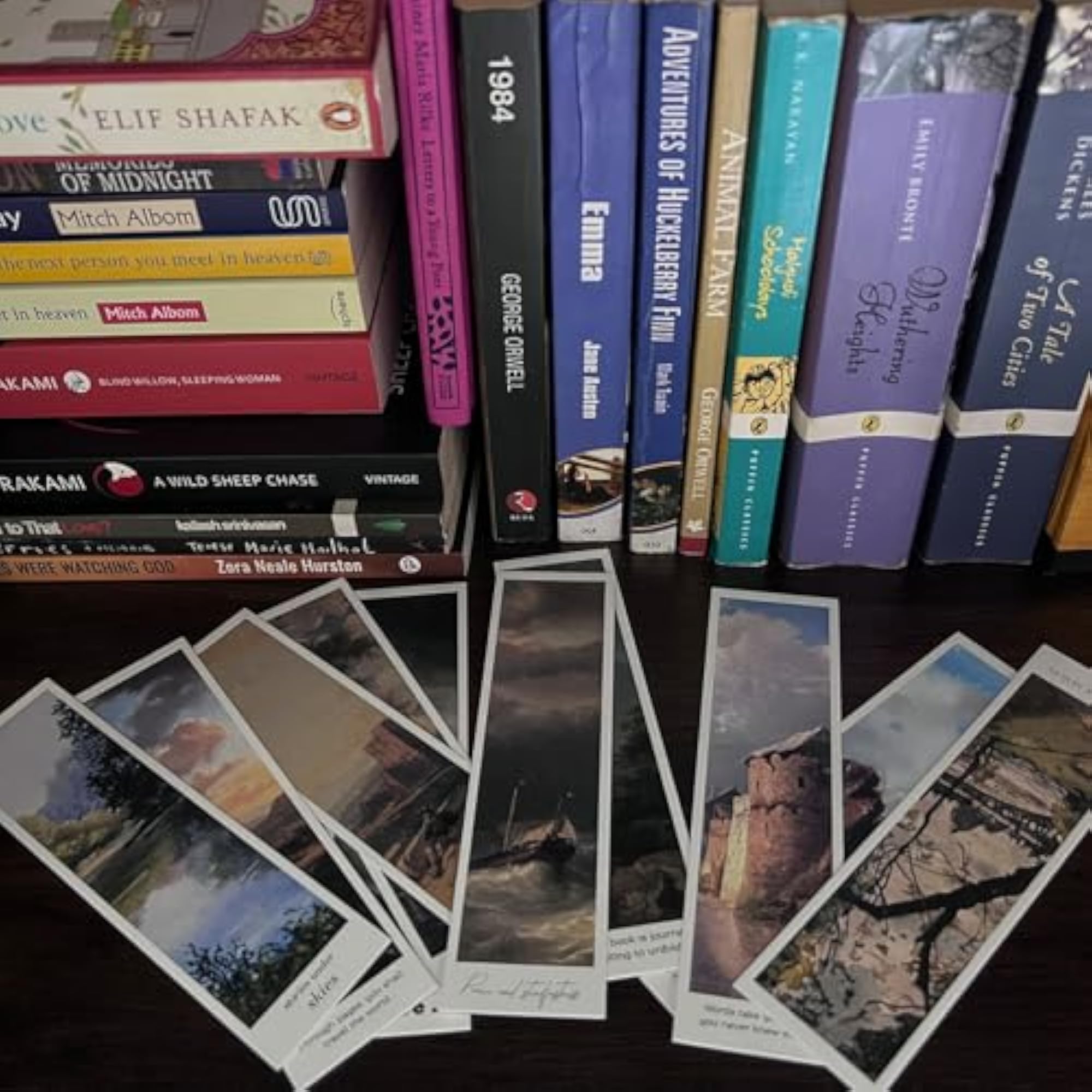 Vintage Landscape Bookmarks Set of 14