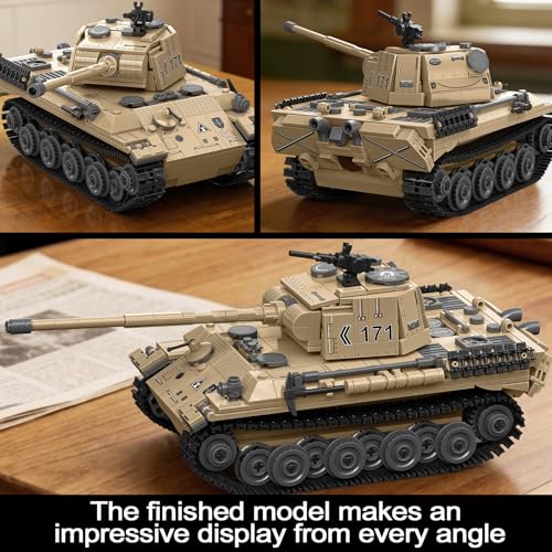 Jeu de construction de tank militaire Léopard pour des heures d'assemblage en famille - 5