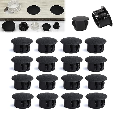 Image of Various Size - Nylon Plastic Hole Plug Round Drill Hole for Holes Cabinet Hole Plugs Black (35 mm - 12 pcs No Box