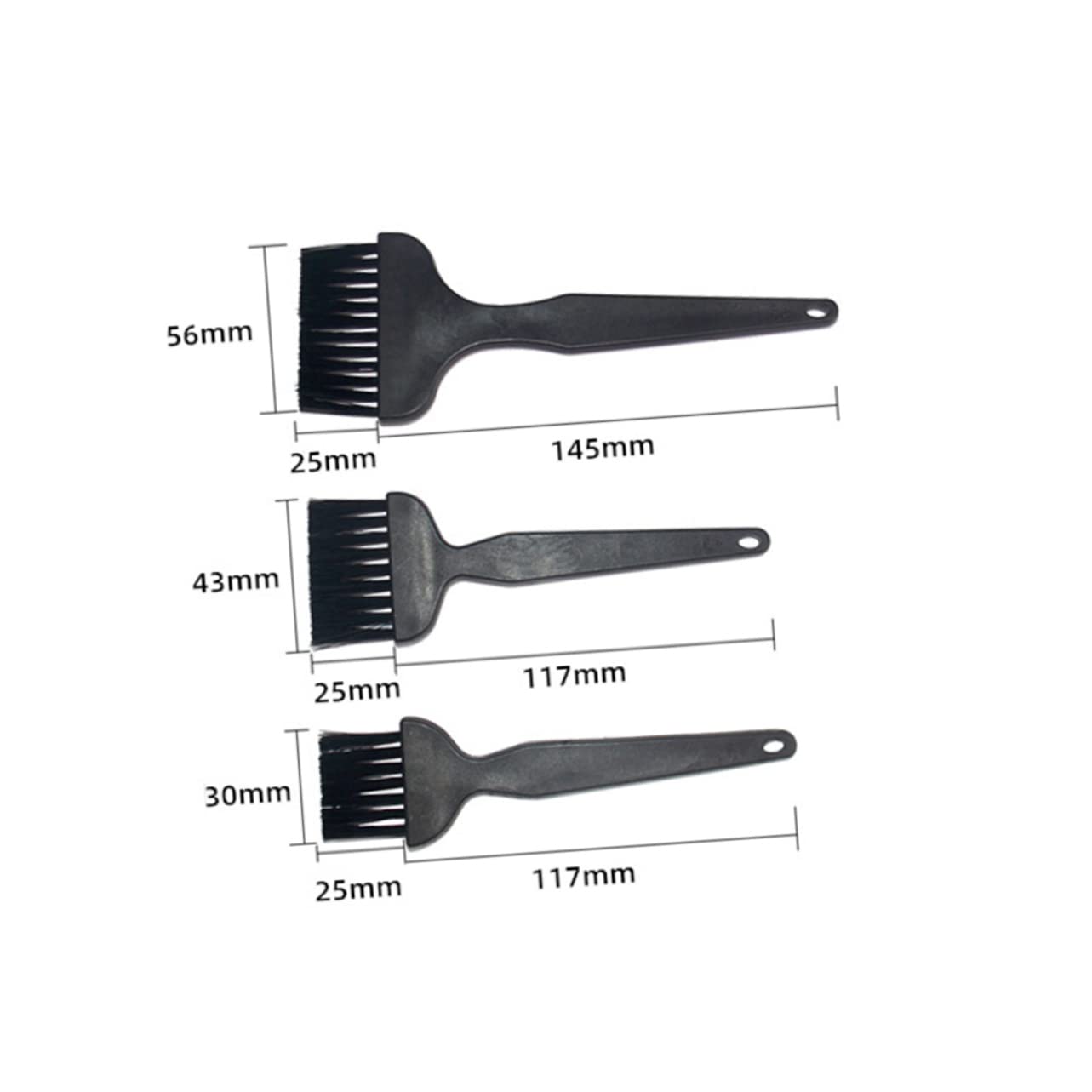 Yardenfun 11 Pcs Set -Static Brush Electronic Cleaner Cleaning Kit Dust Brush Electronic Components Maintenance Circuit Cleaning Brush Electronics Duster Black Plastic