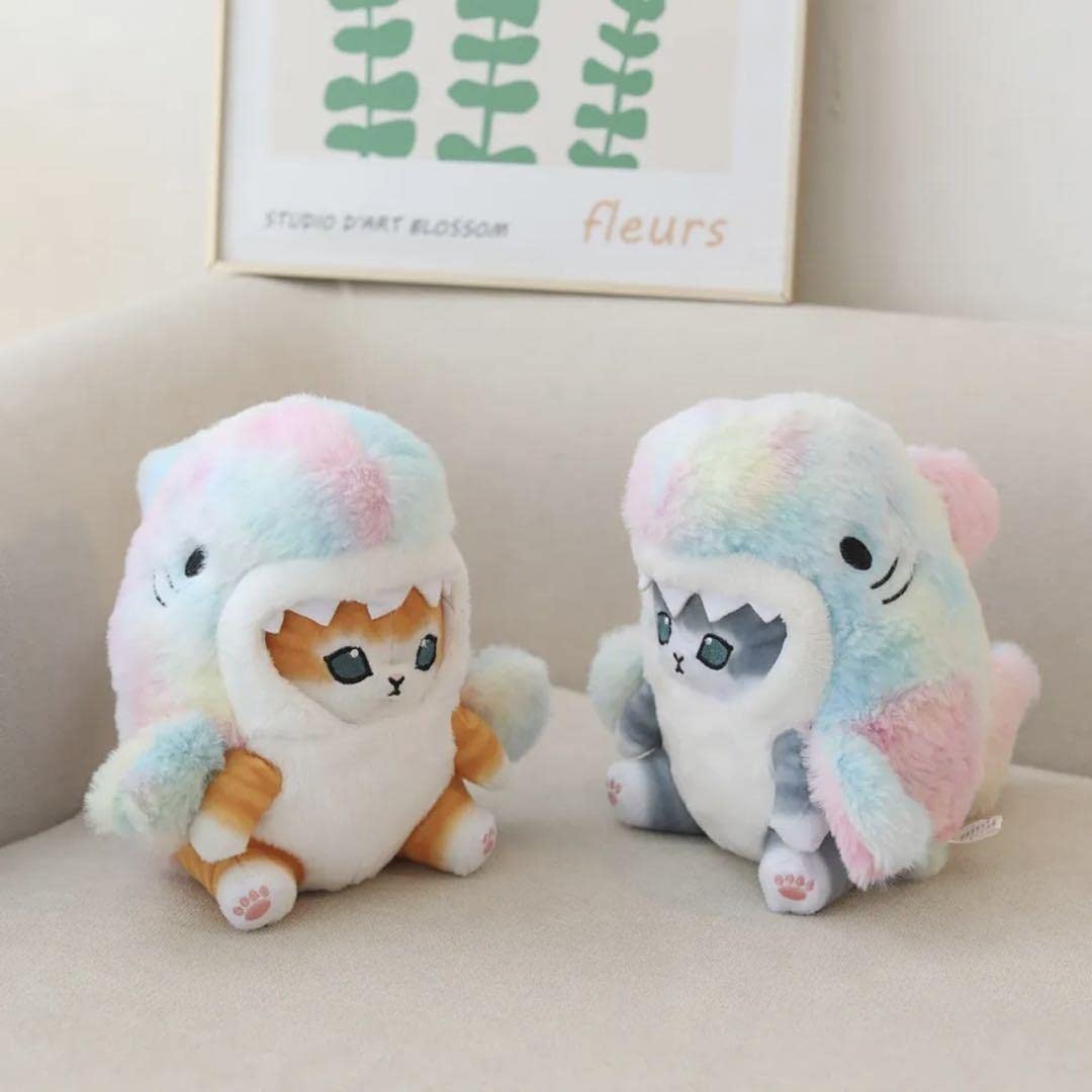 Amazon.co.jp: 海外限定 モフサンド カラフルサメにゃん 茶色