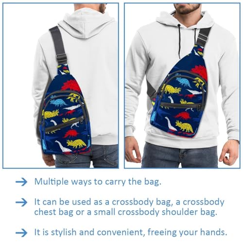 Mochila bandolera para hombre: olvida los bolsillos llenos con este diseño de dinosaurio 2