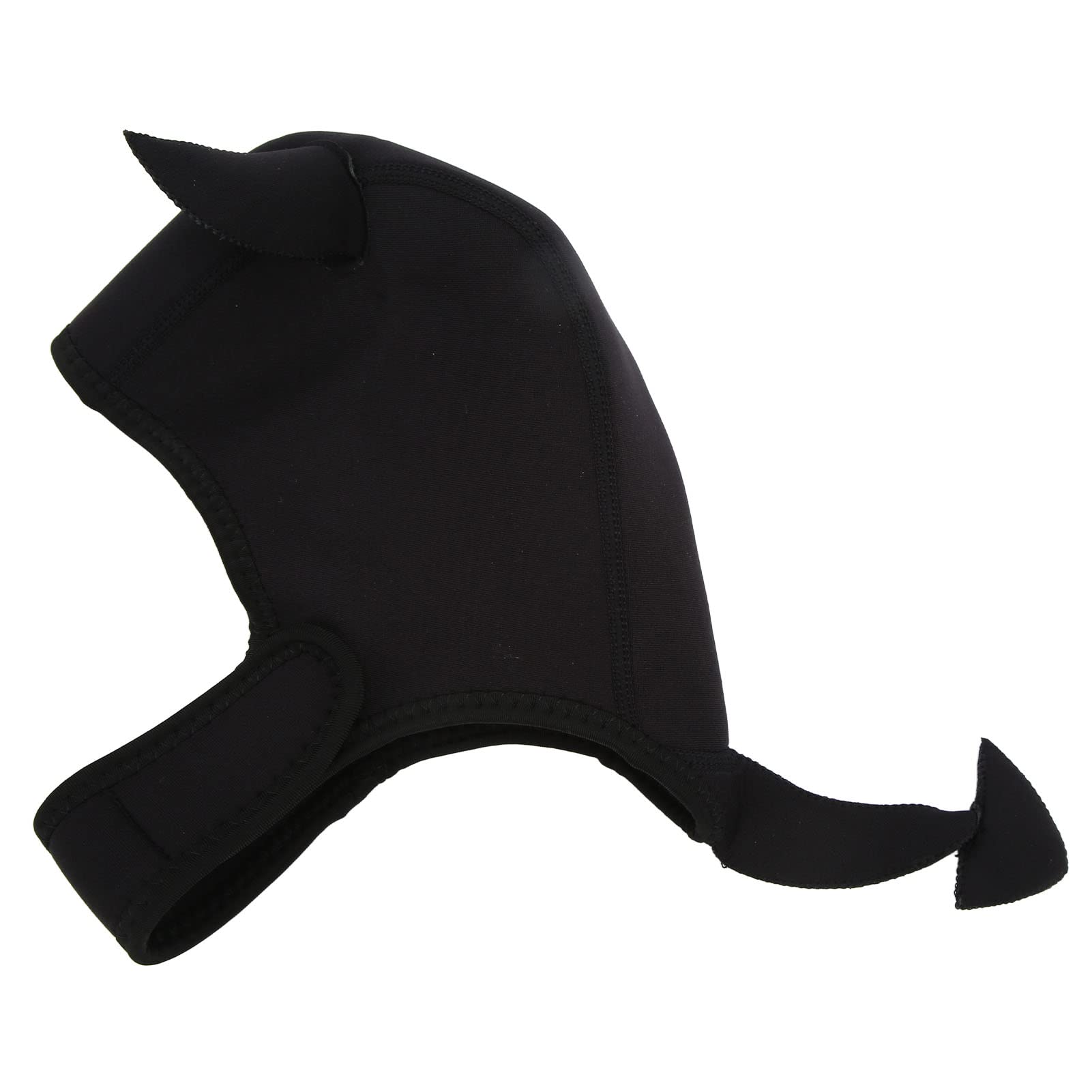 Gorro de Natación, Gorro de Natación de Animales de Dibujos Animados, Gorro de Buceo con Correa para la Barbilla para Surf, Snorkel y Buceo, Negro