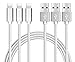 Boxbeen Lightning Cable, 3Pack 3FT,3FT,3FT,Certified Nylon Braided Cord iPhone Cable Certified to USB Charging Cable for iPhone 7, 7 Plus, 6S, 6+, SE, 5S, 5, iPad Air/Mini, iPod Nano 7 (Silver)