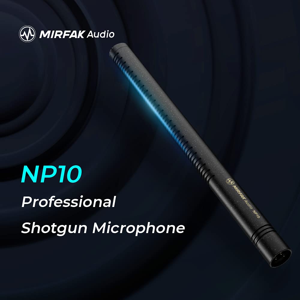 Amazon.com: MIRFAK NP10 Micrófono de escopeta de condensador 