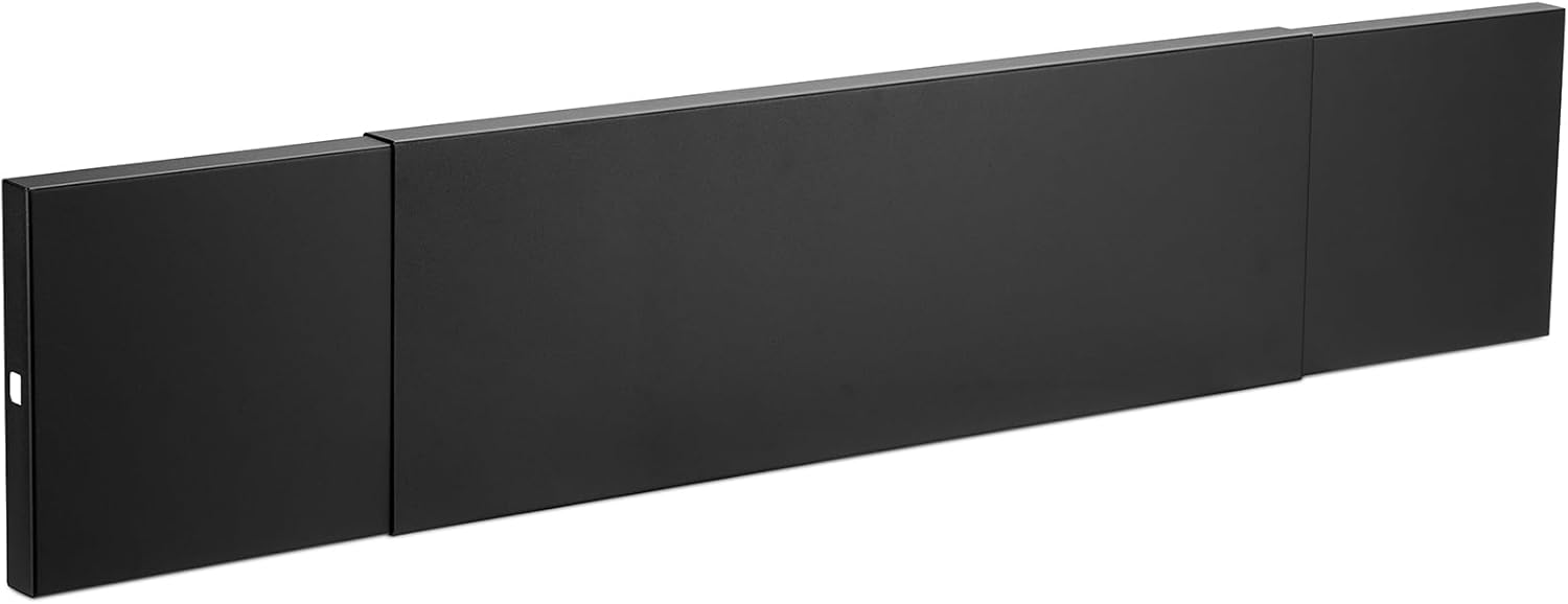 Stanbroil Smoke Guard for 28.5 to 48-Inch by 8-Inch Fireplaces, Black Powder-Coated Finish