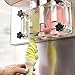 Kolice Commercial 3 flavors soft serve ice cream machine yogurt soft ice cream machine gelato ice cream maker-countertop design, 2+1 mixed flavors, full transparent dispenser, upper tanks refrigerated
