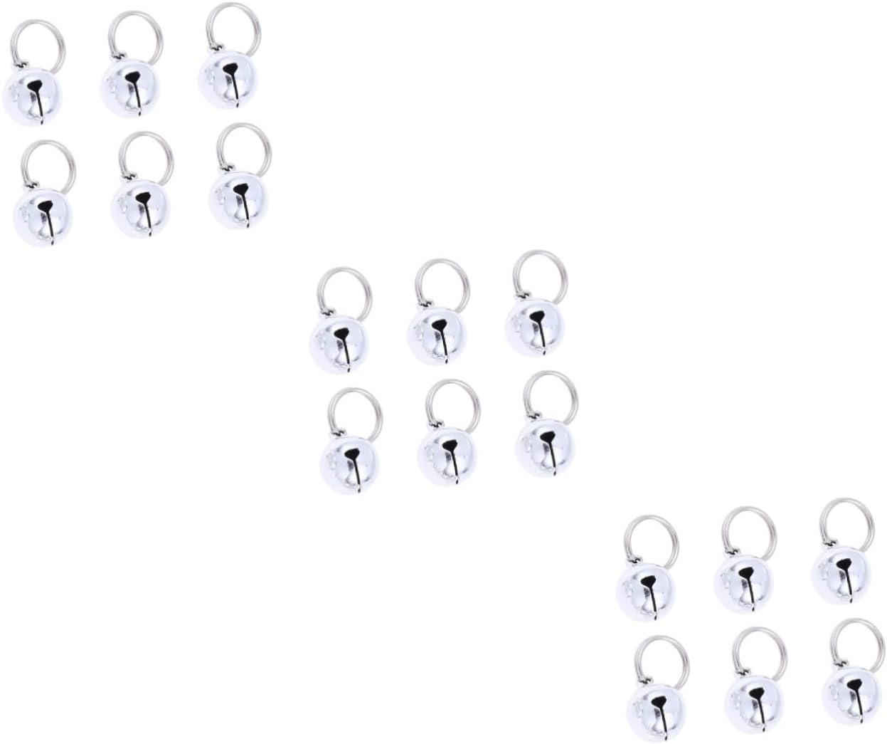 Angoily 20 Pcs Bell Silver Tracking Device To Open
